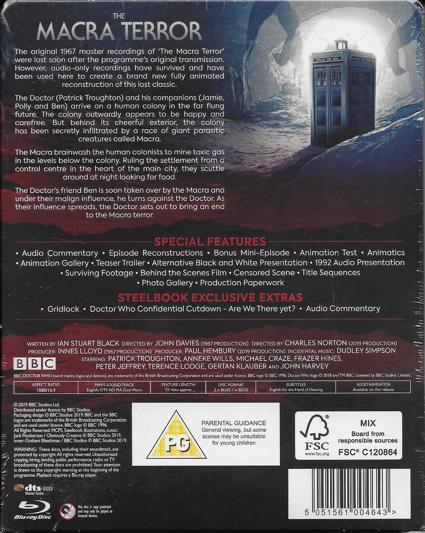 Picture of BBCBD 0464 Doctor Who - The Macra terror by artist Ian Stuart Black from the BBC records and Tapes library
